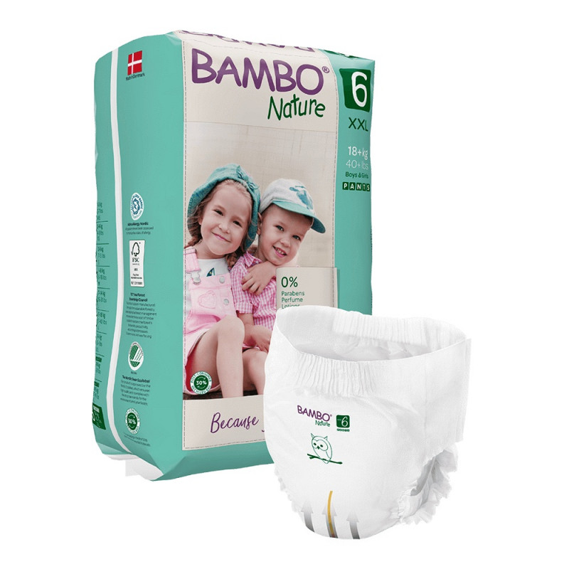 Bambo Nature Pants 6, 18 ks, pro 15+ kg