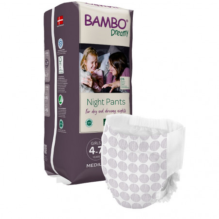 Bambo Dreamy Night Pants Girl 4-7 let, 10 ks, pro 15-35 kg