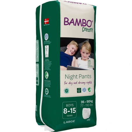 Bambo Dreamy Night Pants Boy 8-15 let, 10 ks, pro 35-50 kg