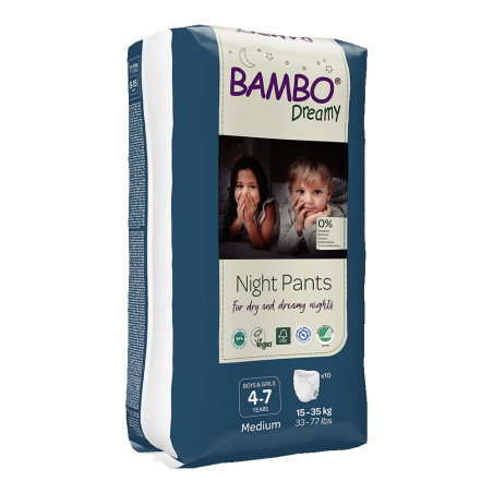 Bambo Dreamy Night Pants 4-7 let, 10 ks, pro 15-35 kg, UNISEX