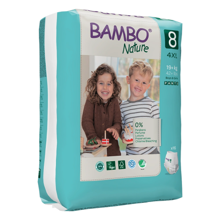 Bambo Nature Pants 8, 16 ks, pro 19+ kg